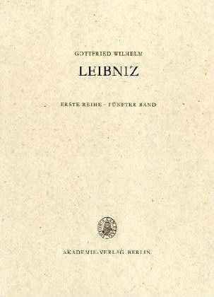 Cover for Gottfried Wilhelm Leibniz · Saemtliche Schriften Und Briefe (Hardcover Book) (1995)