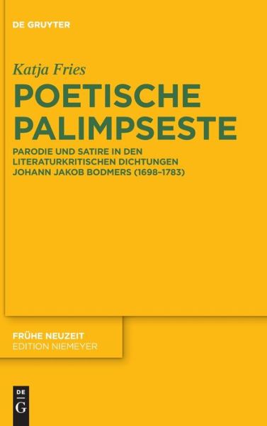 Cover for Katja Fries · Poetische Palimpseste (Innbunden bok) (2019)