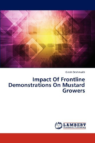 Cover for Girish Deshmukh · Impact of Frontline Demonstrations on Mustard Growers (Pocketbok) (2012)