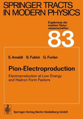 Cover for Edoardo Amaldi · Pion-Electroproduction: Electroproduction at Low Energy and Hadron Form Factors - Springer Tracts in Modern Physics (Paperback Bog) [Softcover reprint of the original 1st ed. 1979 edition] (2013)