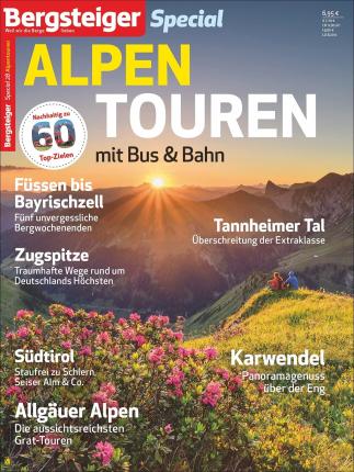 Cover for Bruckmann Verlag GmbH · Bergsteiger Special 28: Alpentouren mit Bus &amp; Bahn (Pamphlet) (2021)