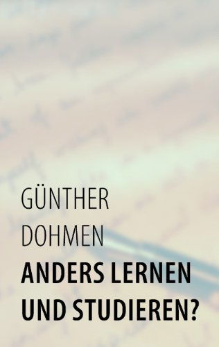 Cover for Günther Dohmen · Anders Lernen Und Studieren? (Paperback Book) [German edition] (2011)