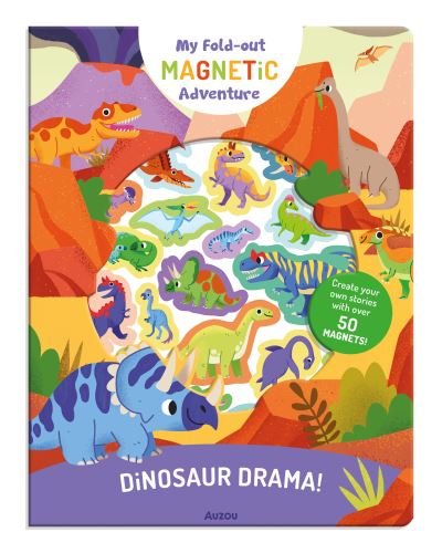 Cover for Dinosaur Drama - My Fold-Out Magnetic Adventure (Bog) (2022)
