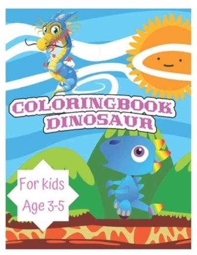 Cover for Taha Houcine · Dinosaur coloring book for kids 3-5 (Pocketbok) (2020)