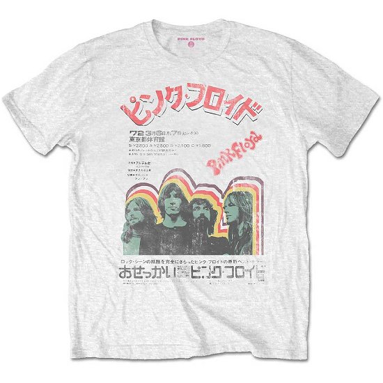 Cover for Pink Floyd · Pink Floyd Unisex T-Shirt: Japanese Poster (T-shirt) [size XL] [White - Unisex edition]