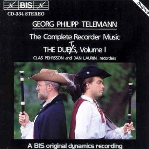 Complete Recorder Duos - Telemann / Pehrsson / Laurin - Musik - BIS - 7318590003343 - 25. marts 1994