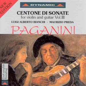 Sonatas for Violin & Guitar 3 - Paganini / Bianchi / Preda - Musikk - DYNAMIC - 8007144060343 - 31. januar 1995