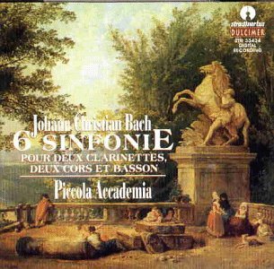 Cover for Johann Christian Bach · Johann Christian Bach - 6 Sinfonie Pour 2 Clarinettes 2 Cors Et Basson (CD) (1997)