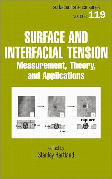 Cover for Hartland Hartland · Surface and Interfacial Tension: Measurement, Theory, and Applications (Hardcover Book) (2004)