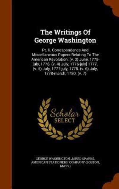 Cover for George Washington · The Writings of George Washington (Innbunden bok) (2015)