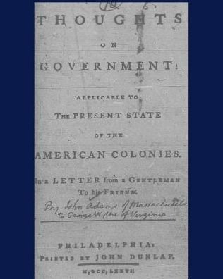 Cover for John Adams · Thoughts on government applicable to the present state of the American colonies. (Pocketbok) (2009)