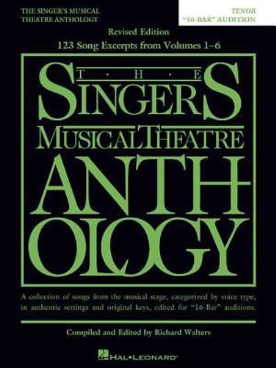 Cover for Richard Walters · The Singer's Musical Theatre Anthology (Paperback Book) (2018)