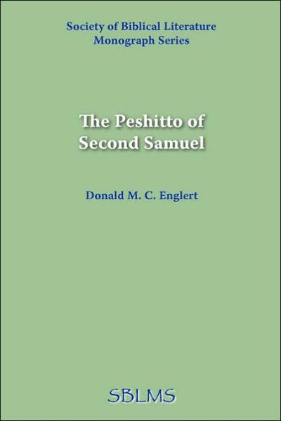 Cover for Donald M. C. Englert · The Peshitto of Second Samuel (Paperback Book) (1949)