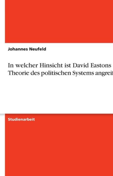 Cover for Neufeld · In welcher Hinsicht ist David E (Book) [German edition] (2013)