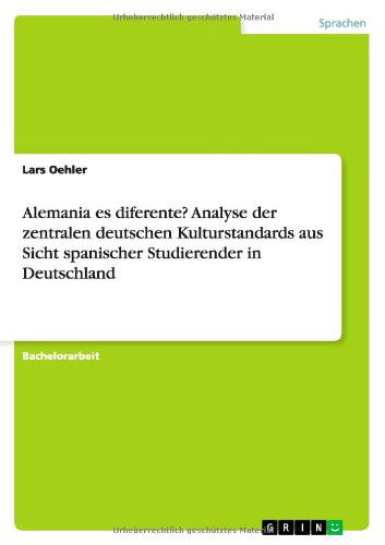 Cover for Oehler · Alemania es diferente? Analyse d (Book) [German edition] (2013)