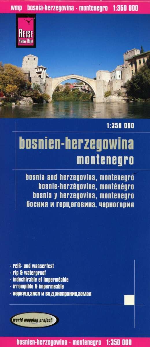 Cover for Reise Know-How · Bosnia Herzegovina / Montenegro (1:350.000) (Map) (2020)