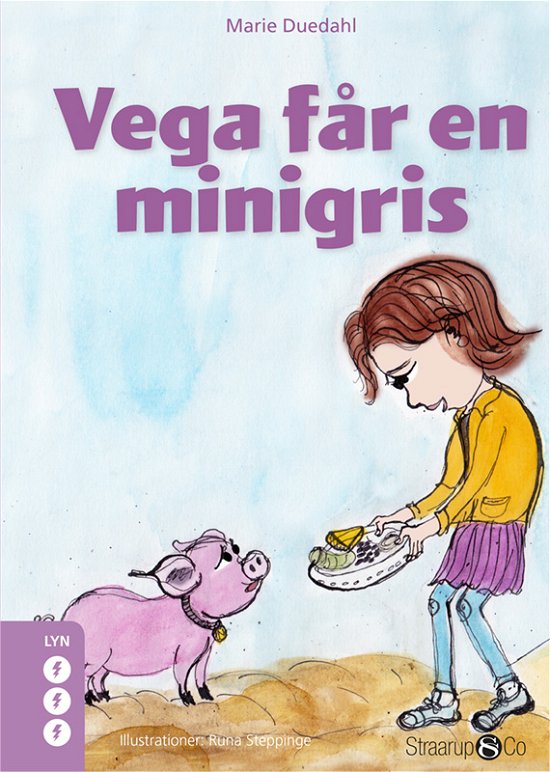 Cover for Marie Duedahl · Lyn: Vega får en minigris (Innbunden bok) [1. utgave] (2020)