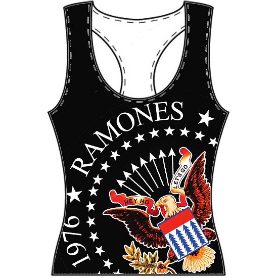 Ramones Ladies Tee Vest: 40th Anniversary Seal - Ramones - Merchandise - Bravado - 2121210213344 - 