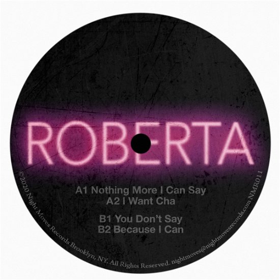 Nmr011 - Roberta - Música - NIGHT MOVES RECORDS - 4251804122344 - 30 de outubro de 2020