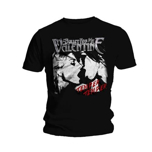 Bullet For My Valentine Unisex T-Shirt: Temper Temper Kiss - Bullet For My Valentine - Marchandise - ROFF - 5023209743344 - 7 janvier 2015