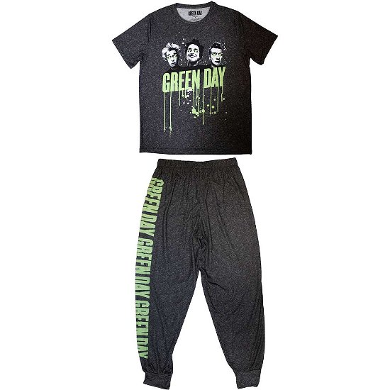 Green Day Unisex Pyjamas: Drips - Green Day - Merchandise -  - 5056737211344 - 