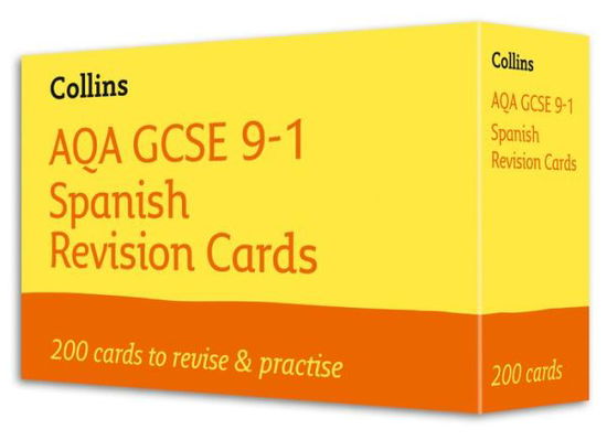 Cover for Collins GCSE · AQA GCSE 9-1 Spanish Vocabulary Revision Cards: Ideal for the 2025 and 2026 Exams - Collins GCSE Grade 9-1 Revision (Flashcards) (2020)