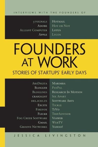 Founders at Work: Stories of Startups' Early Days - Jessica Livingston - Libros - APress - 9781484220344 - 23 de agosto de 2016