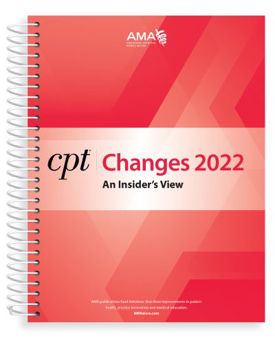 Cover for American Medical Association · CPT Changes 2022: An Insider's View (Spiral Book) (2021)