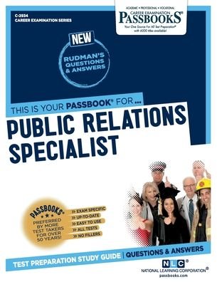 Public Relations Specialist - National Learning Corporation - Książki - National Learning Corp - 9781731829344 - 15 września 2022