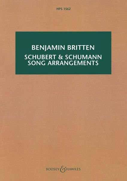 Cover for Benjamin Britten · Schubert &amp; Schumann song arrangements (Book) (2017)