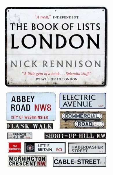 Cover for Nick Rennison · The Book Of Lists London (Paperback Book) [Main edition] (2007)