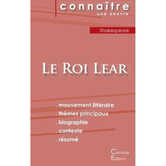 Cover for Shakespeare · Fiche de lecture Le Roi Lear de Shakespeare (Analyse litteraire de reference et resume complet) (Paperback Bog) (2022)