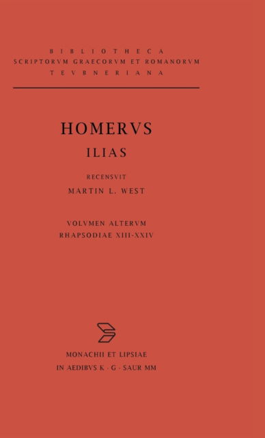 Cover for West · Homerus Ilias CB (Book) (2000)