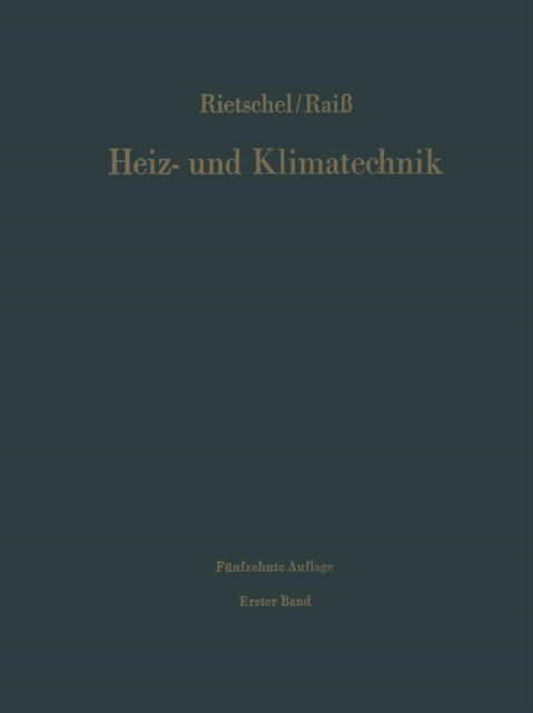 Cover for Hermann Rietschel · Grundlagen Systeme Ausfuhrung (Paperback Bog) [15th 15. Aufl. 1968. Softcover Reprint of the Orig edition] (1968)