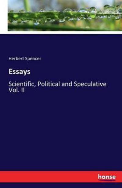 Cover for Spencer · Essays (Bok) (2016)