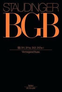 Cover for Staudinger · BGB.§§ 331,331a,312,312a-i (Book) (2012)