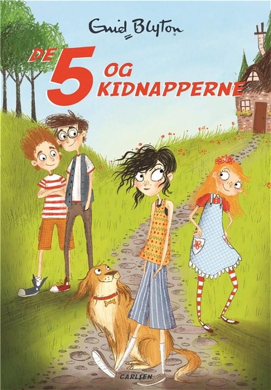 Cover for Enid Blyton · De 5: De 5 (14) - De 5 og kidnapperne (Sewn Spine Book) [1. Painos] (2019)