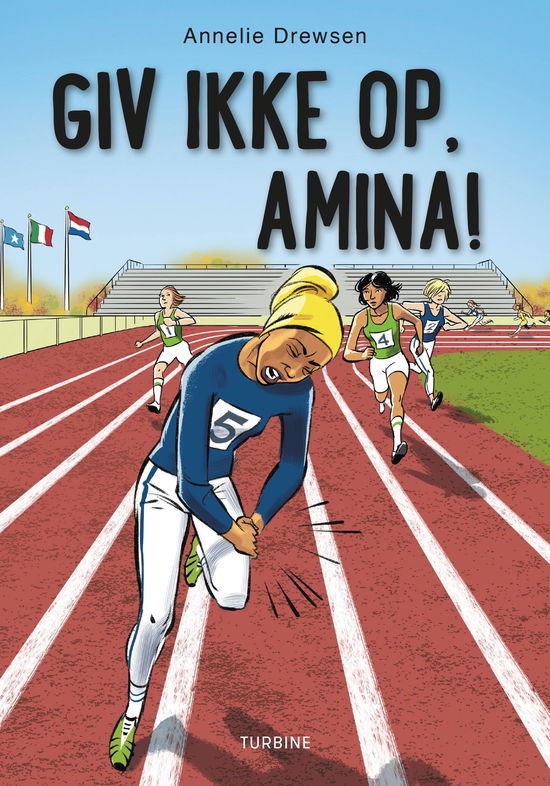 Cover for Annelie Drewsen · Giv ikke op, Amina! (Hardcover bog) [1. udgave] (2018)