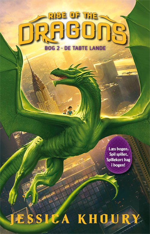 Cover for Jessica Khoury · Rise of the Dragons 2: De tabte lande (Indbundet Bog) [1. udgave] (2020)