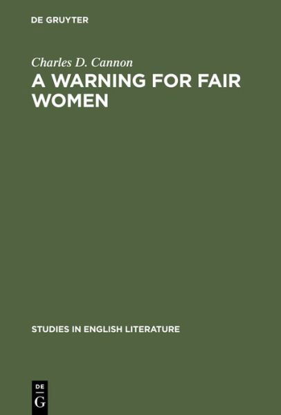 Cover for Cannon · A Warning for Fair Women (Book) (1975)
