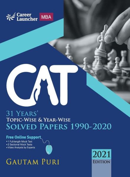 Cover for Gautam Puri · Cat 2021 31 Years' Topic-Wise &amp; Year-Wise Solved Papers 1990-2020 (Paperback Book) (2021)