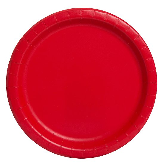 8 Ruby Red 9" Plates Sup (MERCH)