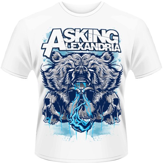 Cover for Asking Alexandria =t-shir · Bear Skull White (MERCH) [size S] (2013)