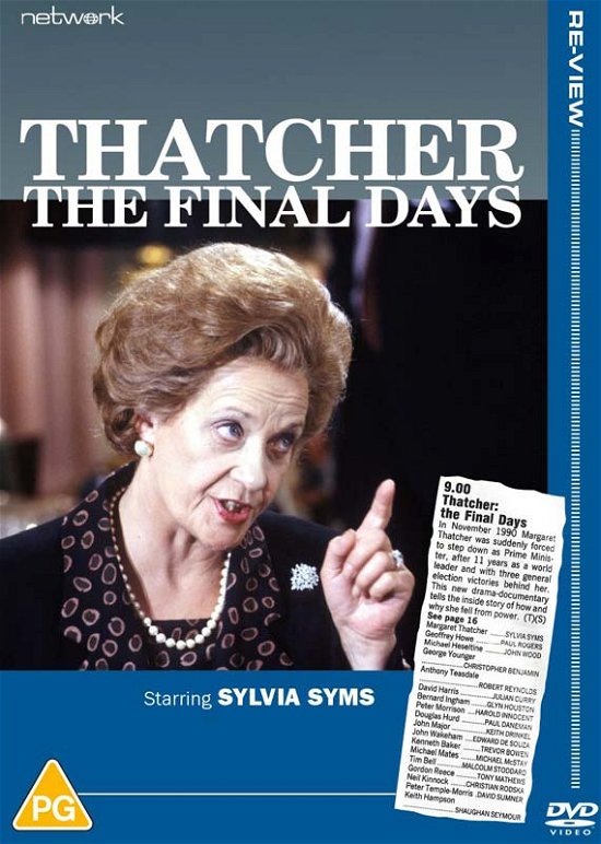 Cover for Thatcher the Final Days · Thatcher - The Final Days (DVD) (2023)
