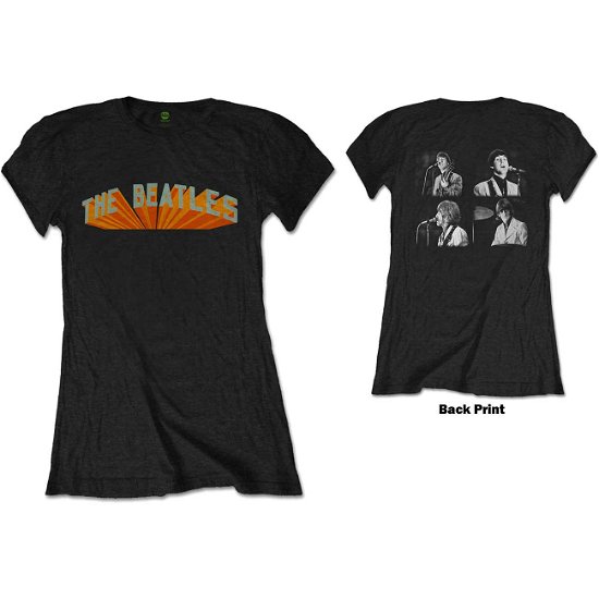 Cover for The Beatles · The Beatles Ladies T-Shirt: Live In Japan (Back Print) (T-shirt) [size S] [Black - Ladies edition]