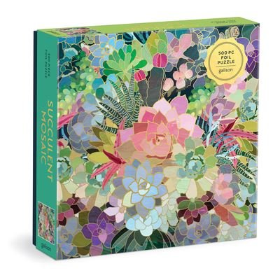 Cover for Galison · Succulent Mosaic 500 Piece Foil Puzzle (SPIEL) (2022)