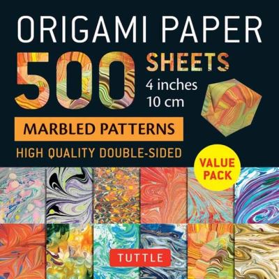 Cover for Origami Paper 500 Sheets Marbled · Origami Paper 500 sheets Marbled Patterns 4&quot; (10 cm) (Stationery) (2024)