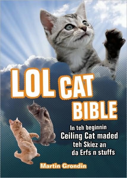 Cover for Martin Grondin · Lolcat Bible: In teh beginnin Ceiling Cat maded teh skiez An da Urfs n stuffs (Taschenbuch) (2010)