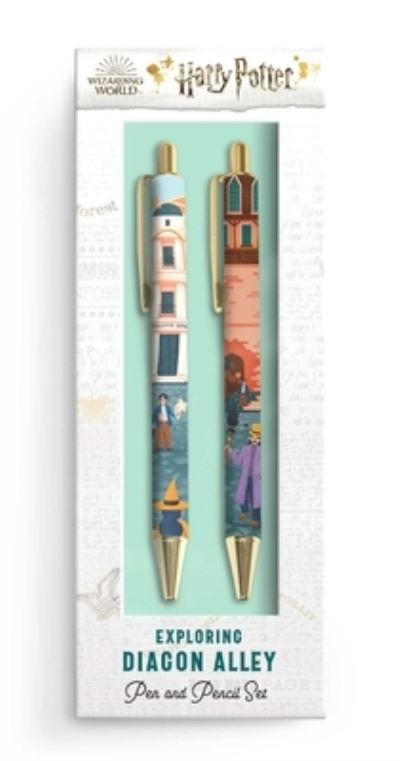 Harry Potter: Exploring Diagon Alley Pen and Pencil Set - Insight Editions - Bøker - Insight Editions - 9781647222345 - 9. mars 2021