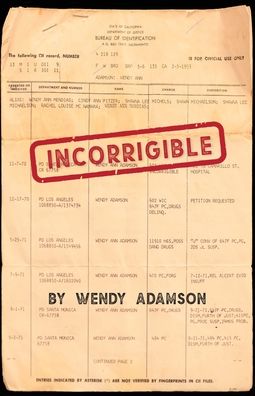 Cover for Wendy Adamson · Incorrigible (Paperback Book) (2021)